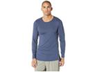 Nike Top Long Sleeve Fitted Utility (thunder Blue/black) Men's Clothing
