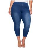 Lysse Plus Size Toothpick Crop (mineral Wash) Women's Casual Pants