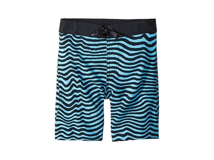 Volcom Kids Mag Vibes Elastic Boardshorts (little Kids/big Kids) (blue Bird) Boy's Swimwear