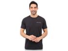 Under Armour Ua Charged Cotton(r) Microthread Short Sleeve Tee (black//steel) Men's T Shirt