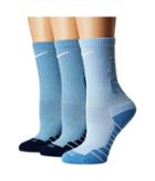 Nike Dry Cushion Crew Training Socks 3-pair Pack (multicolor 3) Women's Crew Cut Socks Shoes