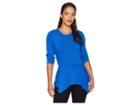 Karen Kane 3/4 Sleeve Peplum Sweater (royal) Women's Sweater