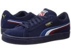 Puma Kids Suede Classic Multicolor Embossed (big Kid) (peacoat/puma White/ribbon Red/strong Blue) Boy's Shoes