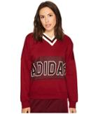Adidas Originals Adi Break Sweatshirt (maroon) Women's Sweatshirt