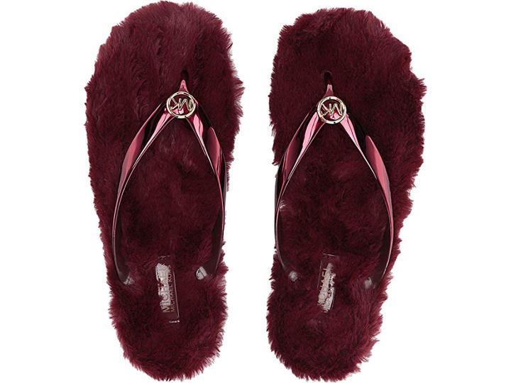 Michael Michael Kors Jet Set Mk Jelly (oxblood) Women's Sandals