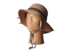 San Diego Hat Company Rhm6008 Crochet Raffia Striped Chin Hat (coffee) Traditional Hats