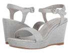 Stuart Weitzman Kids Sundrape Krista (little Kid/big Kid) (silver Mesh) Girl's Shoes