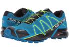 Salomon Speedcross 4 Cs (mykonos Blue/hawaiian Surf/lime Punch) Men's Shoes