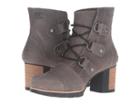 Sorel Addington Lace (dark Fog) Women's Waterproof Boots