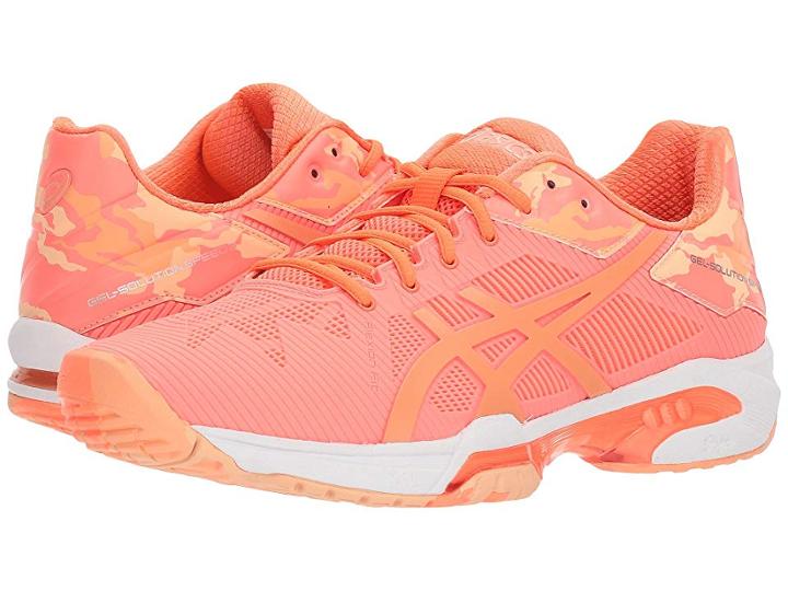 Asics Gel-solution(r) Speed 3 L.e. (flash Coral/canteloupe/apricot Ice) Women's Cross Training Shoes