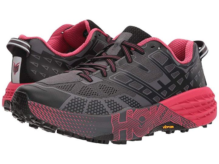 Hoka One One Speedgoat 2 (black/azalea) Women's Running Shoes