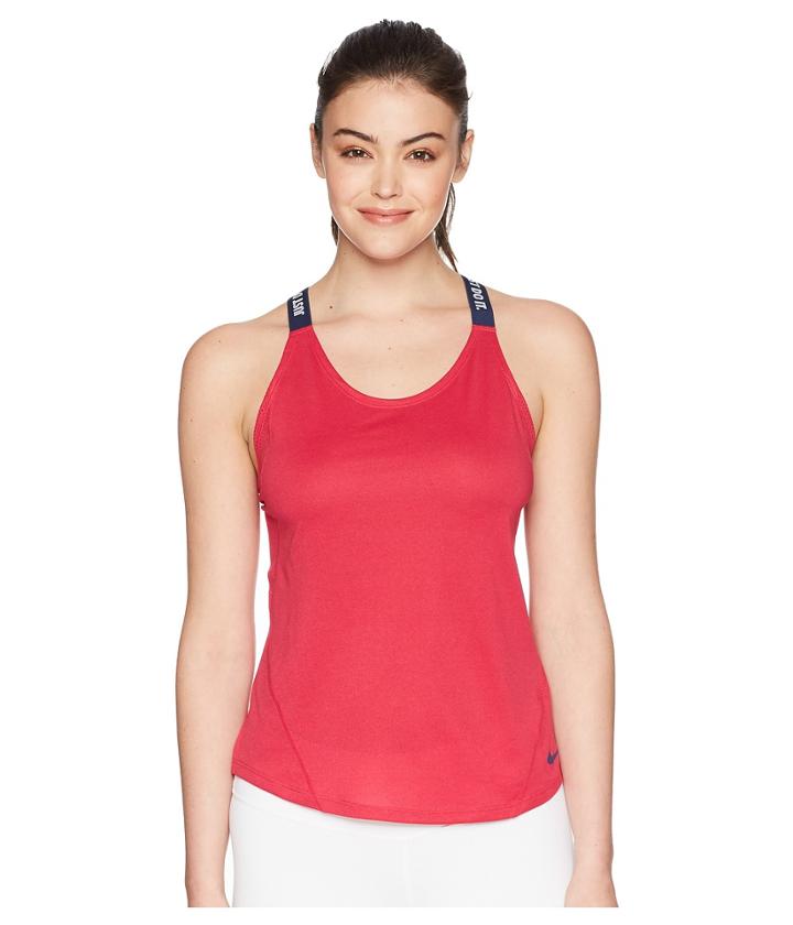 Nike Dry Elastika Training Tank (wild Cherry/binary Blue/binary Blue) Women's Workout