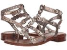 Sam Edelman Elisa (pewter Metallic Boa Snake Print) Women's Sandals