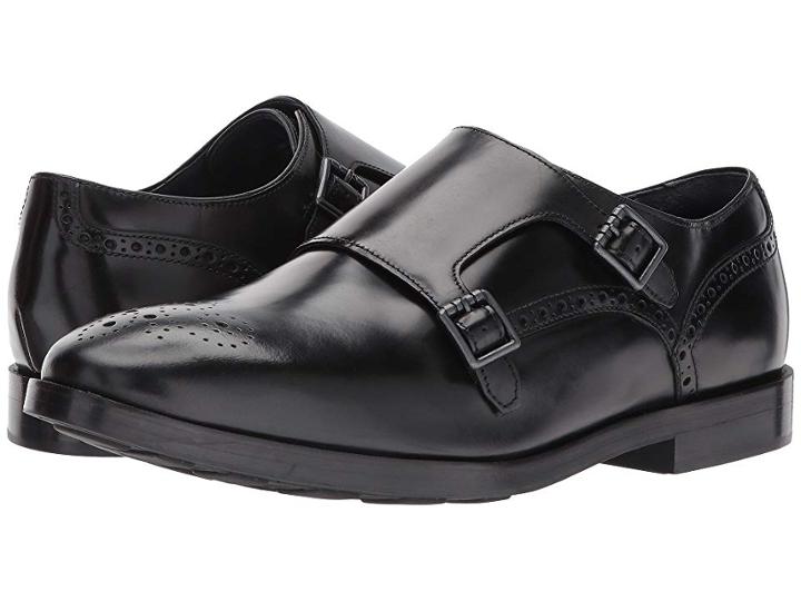 Cole Haan Hamilton Grand Double Monk (black Box) Men's Shoes