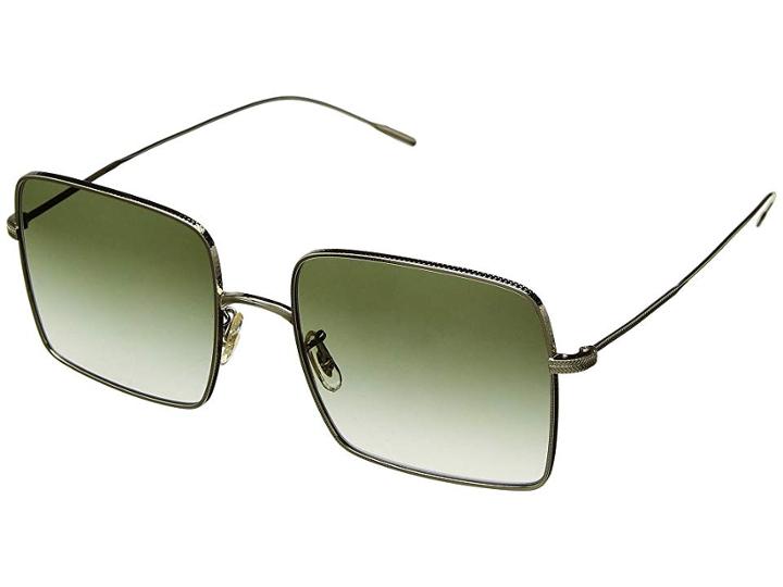 Oliver Peoples Rassine (gold/olive Gradient) Fashion Sunglasses