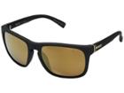 Vonzipper Lomax Polar (black Satin/wild Gold Flash Polar Plus) Fashion Sunglasses