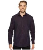 Robert Graham Fort Crown Long Sleeve Woven Shirt (navy) Men's Long Sleeve Button Up