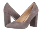 Nine West Astoria Block Heel Pump (dark Drey Suede) High Heels