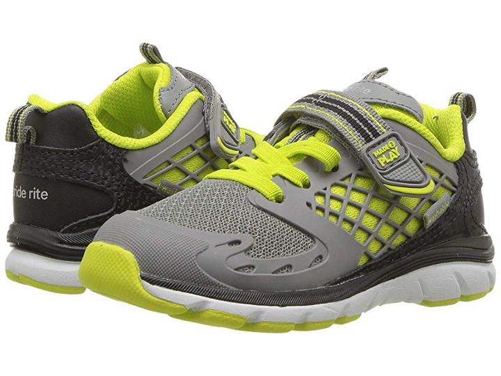 Stride Rite M2p Breccen (little Kid) (grey/lime) Boys Shoes