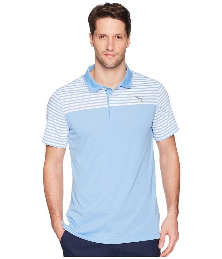 Puma Golf Clubhouse Polo (marina) Men's Short Sleeve Pullover