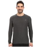 New Balance Transit Long Sleeve Top (heather Charcoal) Men's Long Sleeve Pullover