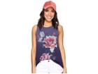 Lucky Brand Rose Bouquet Tank Top (eclipse) Women's Sleeveless