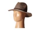 Scala Braided Faux Suede Safari (taupe) Safari Hats