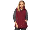 Tribal Puffer Vest W/ Zipper Detail (zinfandel) Women's Vest