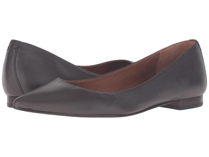 Frye Sienna Ballet (smoke Soft Full Grain) Women's Flat Shoes