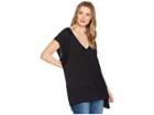 Free People Voyage Tee (black) Women's T Shirt