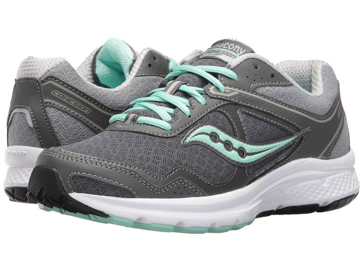 Saucony Cohesion 10 (grey/grey/mint) Women's Shoes