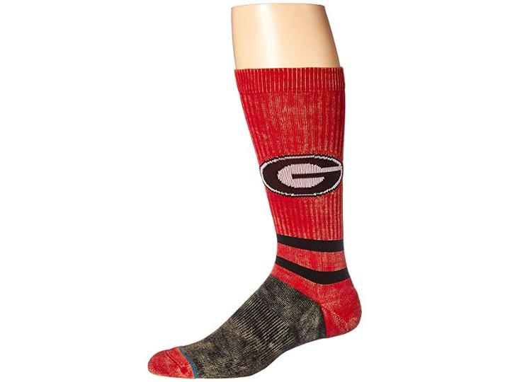 Stance Georgia Retro Wash (red) Men's Crew Cut Socks Shoes