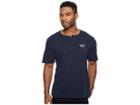 Brixton Stith Short Sleeve Henley (navy) Men's Short Sleeve Pullover