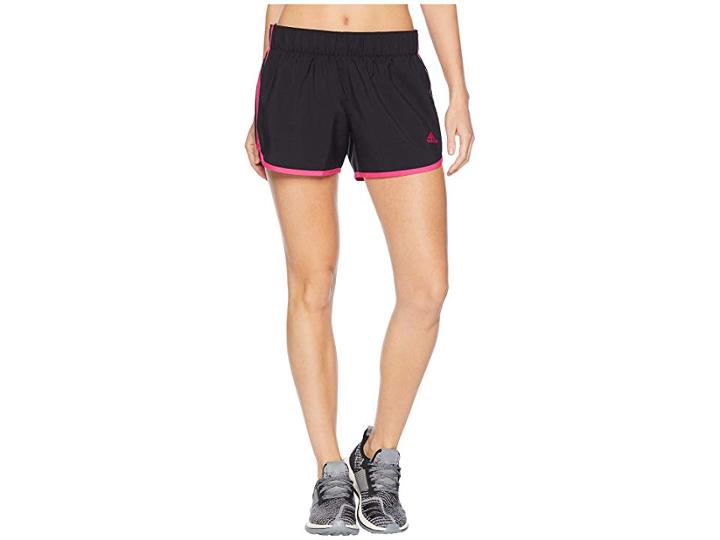 Adidas M10 Woven 4 Shorts (black/real Magenta) Women's Shorts