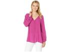 Bobeau V-front Roll Tab (magenta Haze) Women's T Shirt