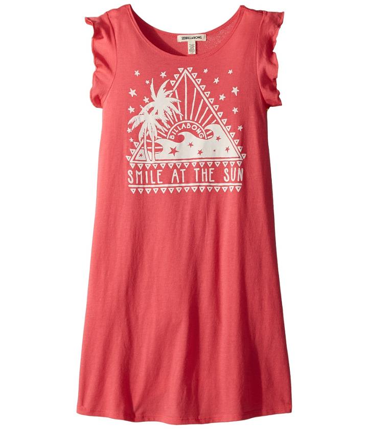 Billabong Kids Sunstruck Days Dress (little Kids/big Kids) (passion Fruit) Girl's Dress
