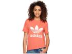 Adidas Originals Trefoil Tee (trace Scarlet/white) Women's T Shirt