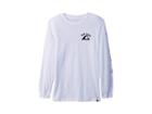 Quiksilver Kids Crazy Face Long Sleeve Tee (big Kids) (white) Boy's Long Sleeve Pullover