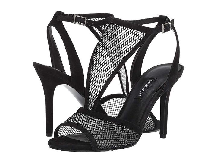 Nine West Manchon Mesh Sandal (black/black) Women's Shoes
