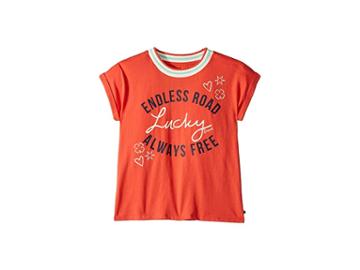 Lucky Brand Kids Rina Tee (big Kids) (paprika) Girl's T Shirt