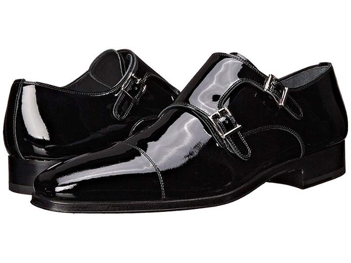 Magnanni Drigo (black Patent) Men's Monkstrap Shoes