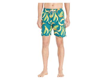 U.s. Surf Club Banana Swim Shorts (evergreen) Men's Swimwear