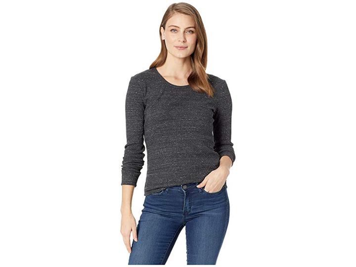 Alternative Eco Rib Long Sleeve Keepsake (eco Black) Women's Clothing