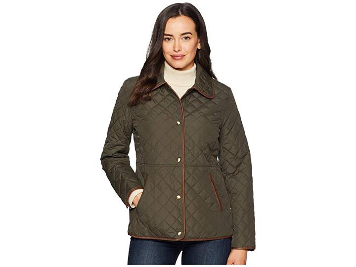 Lauren Ralph Lauren Blazer Quilt (litchfield Loden) Women's Jacket