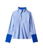 Nike Kids Dry Element 1/2 Zip Running Top (little Kids/big Kids) (royal Pulse/hyper Royal/royal Pulse) Girl's Clothing