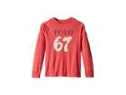 Polo Ralph Lauren Kids Cotton Jersey Graphic T-shirt (big Kids) (nantucket Red) Boy's T Shirt