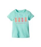Billabong Kids Sol Searcher Short Sleeve Rashguard (little Kids/big Kids) (beach Glass) Girl's Swimwear