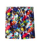 Appaman Kids Allover Fish And Reef Print Mid Length Swim Trunks (toddler/little Kids/big Kids) (coral Reef) Boy's Swimwear