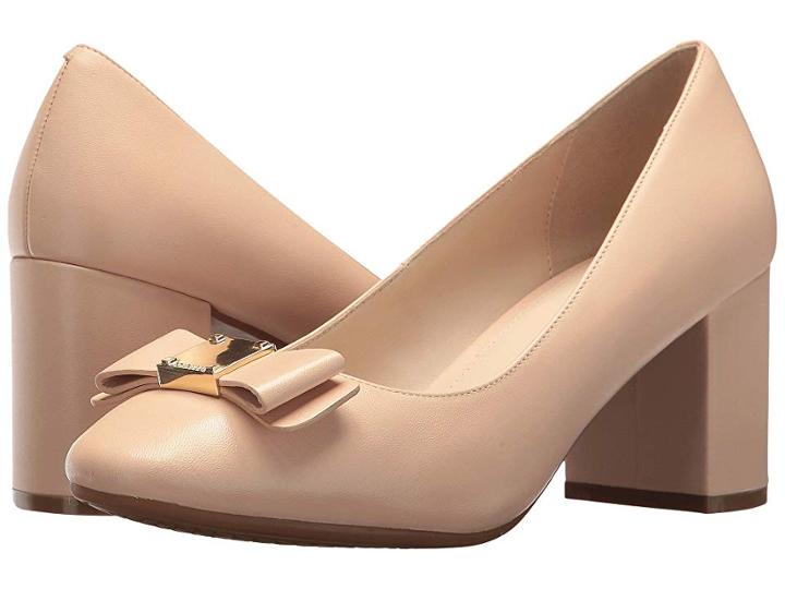 Cole Haan Tali Bow Pump (nude Leather) Women's Shoes