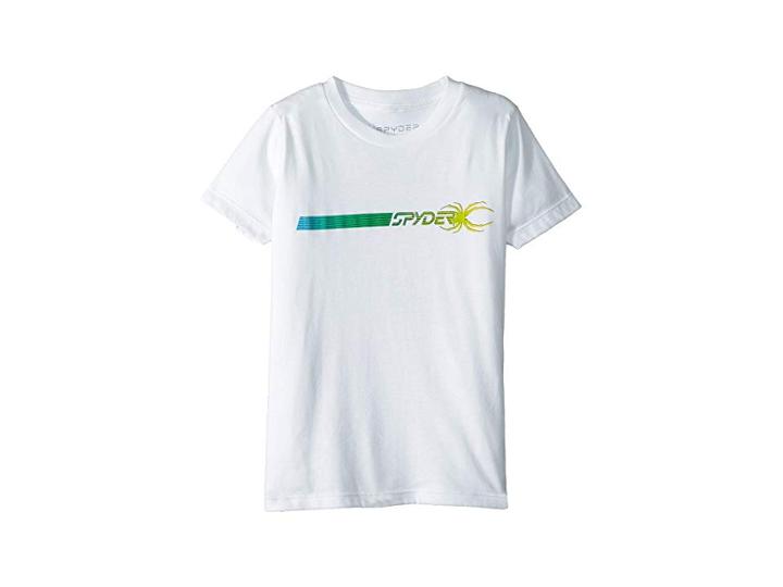 Spyder Kids World Wide Short Sleeved T-shirt (big Kids) (organic Salt/organic Salt) Boy's T Shirt